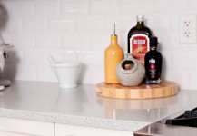 Subway Tile and White Countertop